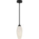 Burnett LED 5 inch Matte Black Mini Pendant Ceiling Light