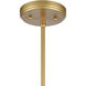 Regalia Pendant Ceiling Light in Natural Antique Brass