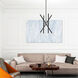 Soho 8 Light 20 inch Scandinavian Gray Chandelier Ceiling Light 