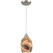 Avalon LED 5 inch Satin Nickel Multi Pendant Ceiling Light, Configurable