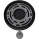 Cicada LED 4 inch Knurled Light Grey Pendant Ceiling Light