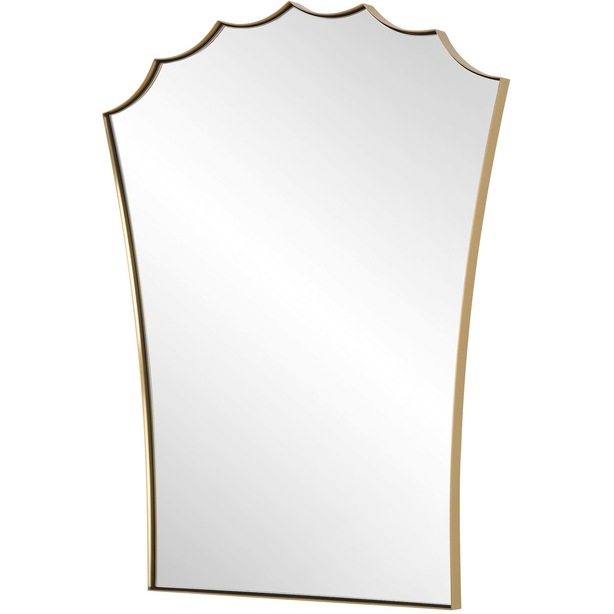 Monarch 30.5 X 24 inch Plated Antique Brass Vanity Mirror