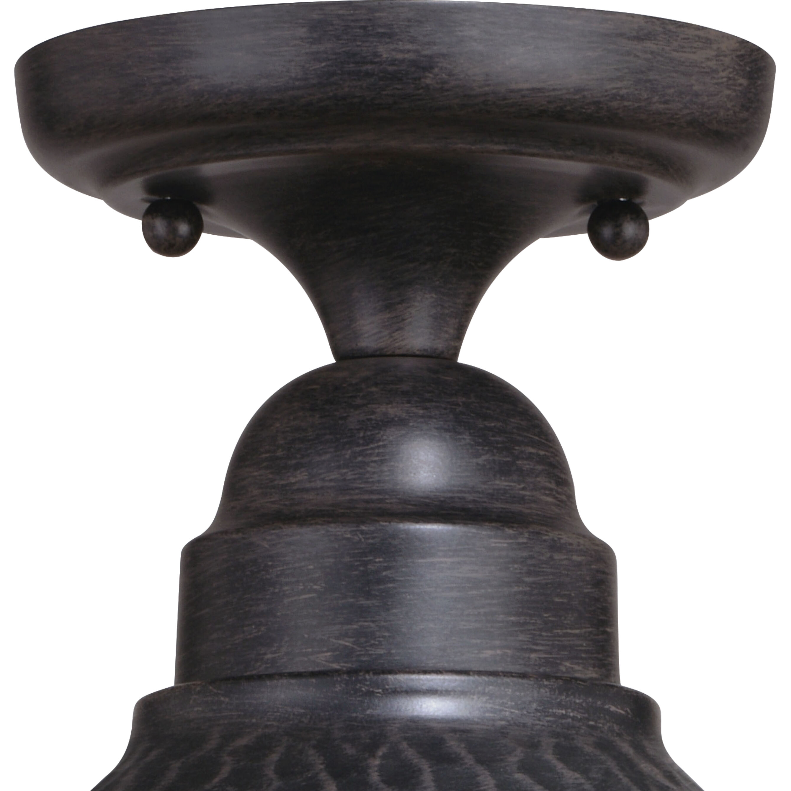 Outland LED 12 inch Aged Iron and Light Gold Outdoor Ceiling