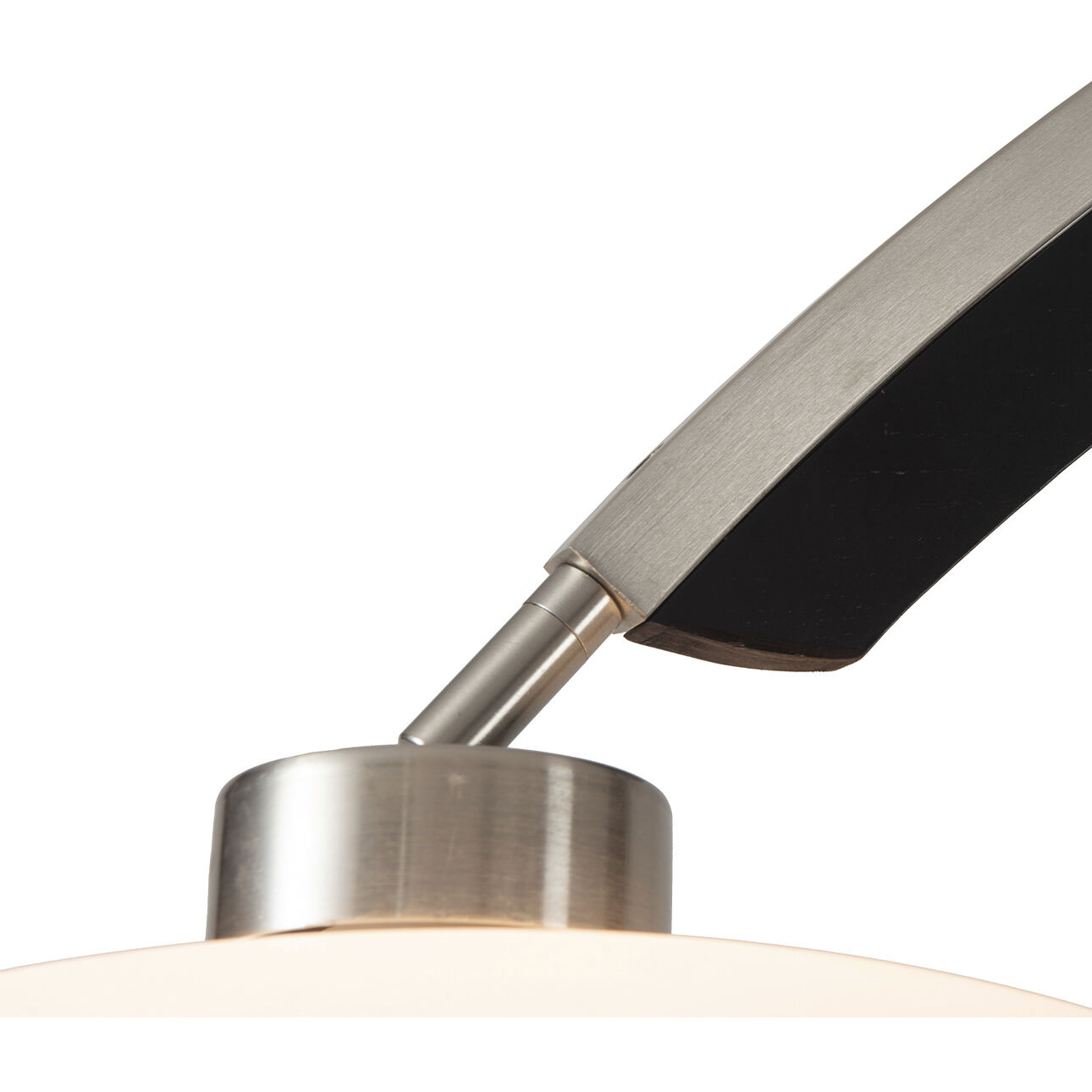 Vaulted 86 inch 100.00 watt Satin Nickel and Espresso with Black Arc Floor Lamp Portable Light