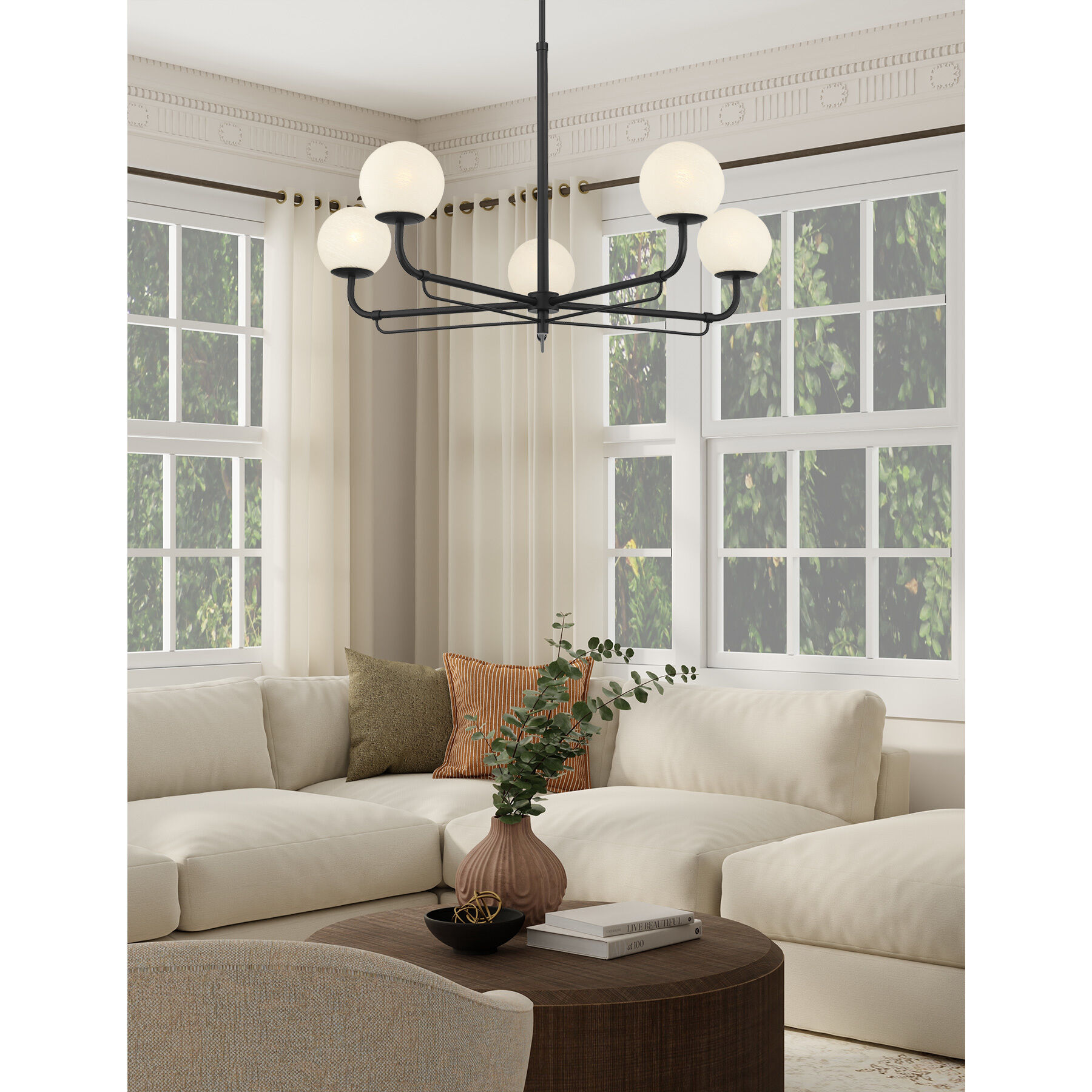 Whitehall 5 Light 38 inch Legacy Brass Chandelier Ceiling Light