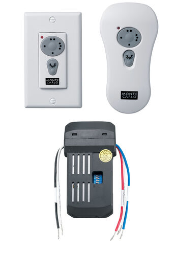 Universal Control White Fan Wall/Hand-Held Remote Control Kit, Wall/Hand-held