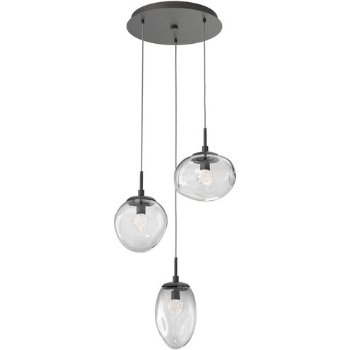 Cosmos LED LED 22.3 inch Graphite Chandelier Ceiling Light, Round Multi-Port