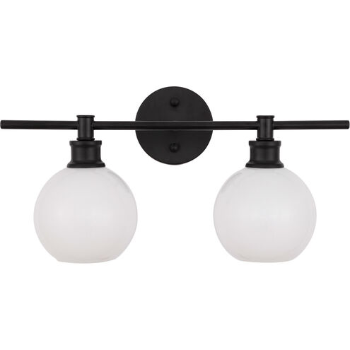 Syracuse 2 Light 19 inch Black Wall sconce Wall Light