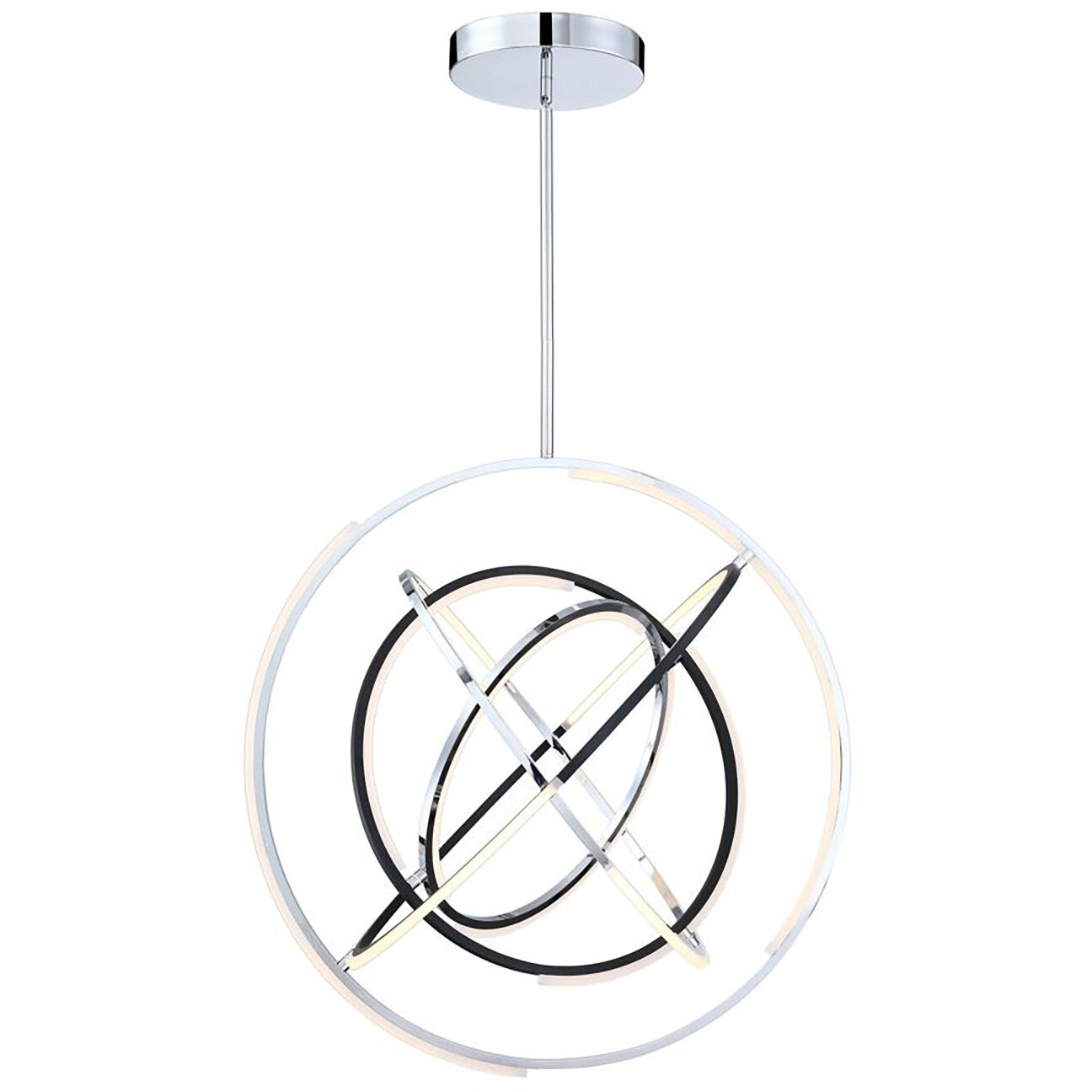 Trilogy LED 32 inch Polished Nickel Pendant Ceiling Light