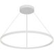 Cerchio LED 35.38 inch White Pendant Ceiling Light