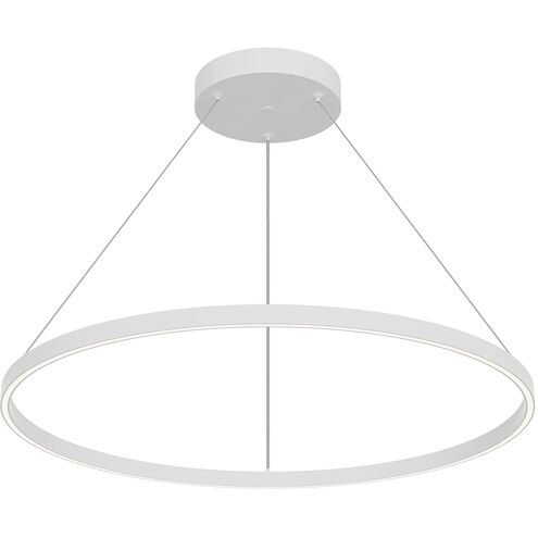 Cerchio LED 35.38 inch White Pendant Ceiling Light