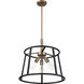 Chassis 3 Light 20 inch Copper Brushed Brass and Matte Black Pendant Ceiling Light