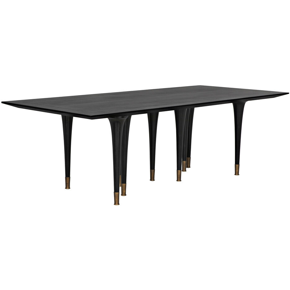 Romeo 95 X 42 inch Hand Rubbed Black Dining Table
