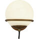 Alora Mood Alba 1 Light 6.5 inch Aged Gold Bath Vanity Light Wall Light