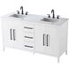 Millie 60 X 35 inch White Bathroom Vanity Cabinet