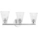 Vienna 3 Light 21 inch Polished Chrome Vanity/Bath Bar Wall Light