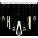 Aria 14 Light 60 inch White Pendant Ceiling Light