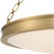 Cameron 1 Light 24 inch Brushed Champagne Brass Pendant Ceiling Light