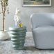 Skye 17.75 inch Light Aqua Glaze Garden Stool