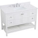 Theo 48 X 22 X 34 inch White Vanity Sink Set