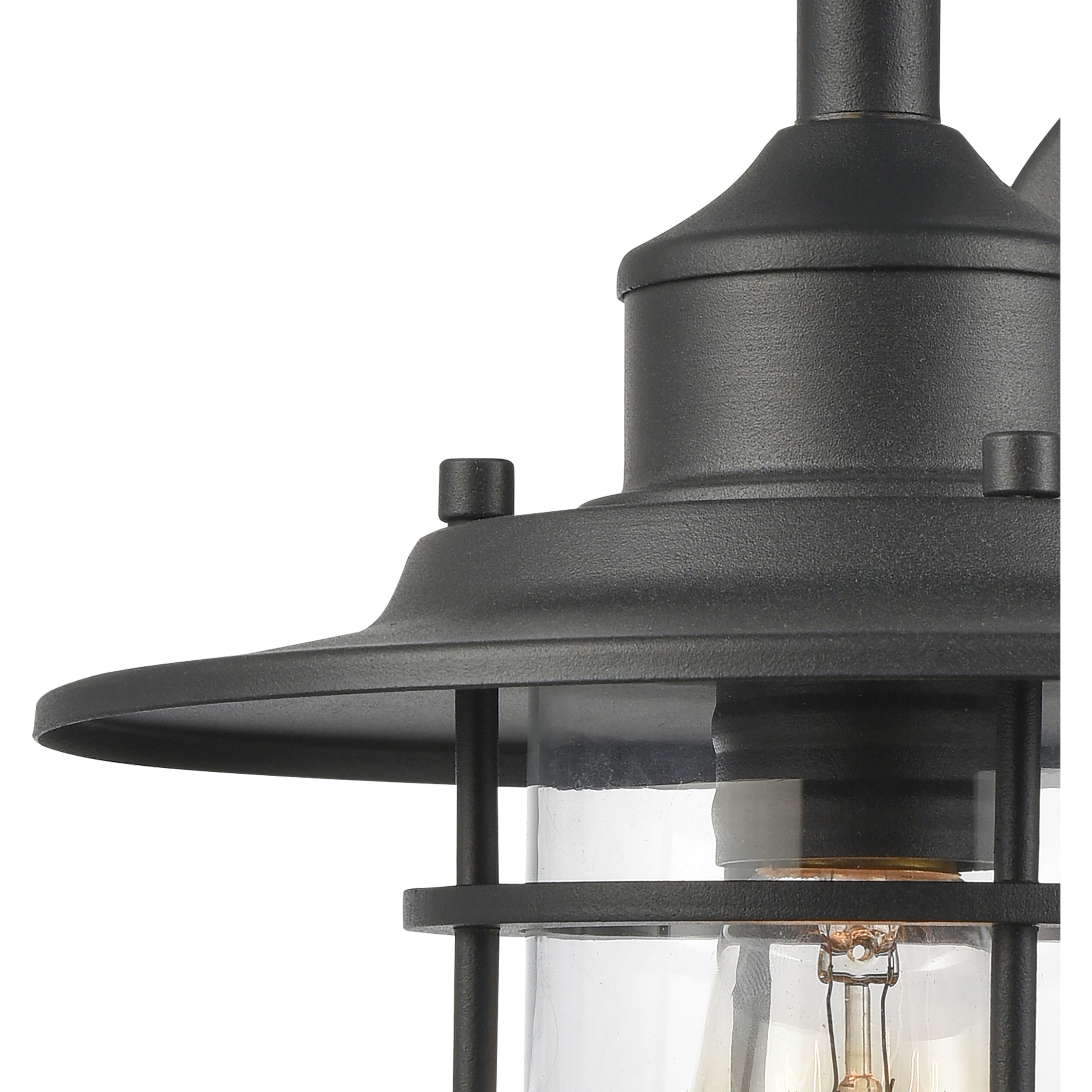 Coastal Farm 1 Light 15 inch Charcoal Outdoor Sconce