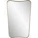 Belvoir 34 X 22 inch Antique Brass Mirror