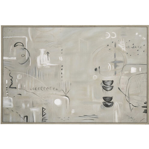 Kore Grey/White Canvas Art