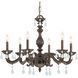 Paris Market 6 Light 28 inch Venetian Bronze Chandelier Ceiling Light