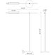 Astrid 54.69 inch 5.00 watt Metal Shade and Vintage Brass Floor Lamp Portable Light