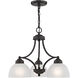Somerset 3 Light 20 inch English Bronze Dinette Chandelier Ceiling Light