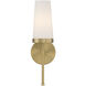 Haynes 1 Light 5 inch Warm Brass Wall Sconce Wall Light, Essentials