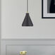 Geneva 1 Light 7 inch Bronze with Antique Brass Accents Mini Pendant Ceiling Light