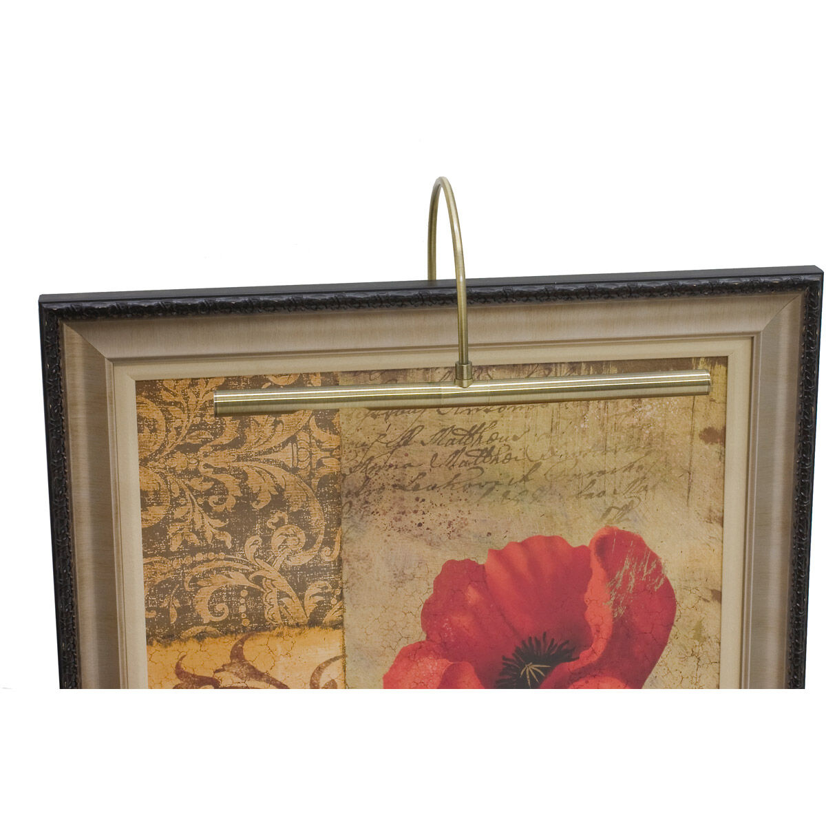 House of Troy Advent 4 watt 16 inch Antique Brass Picture Light Wall Light, on/off switch located 3FT from the plug-in driver on an 8FT long ivory cord. APL16-71 - Open Box