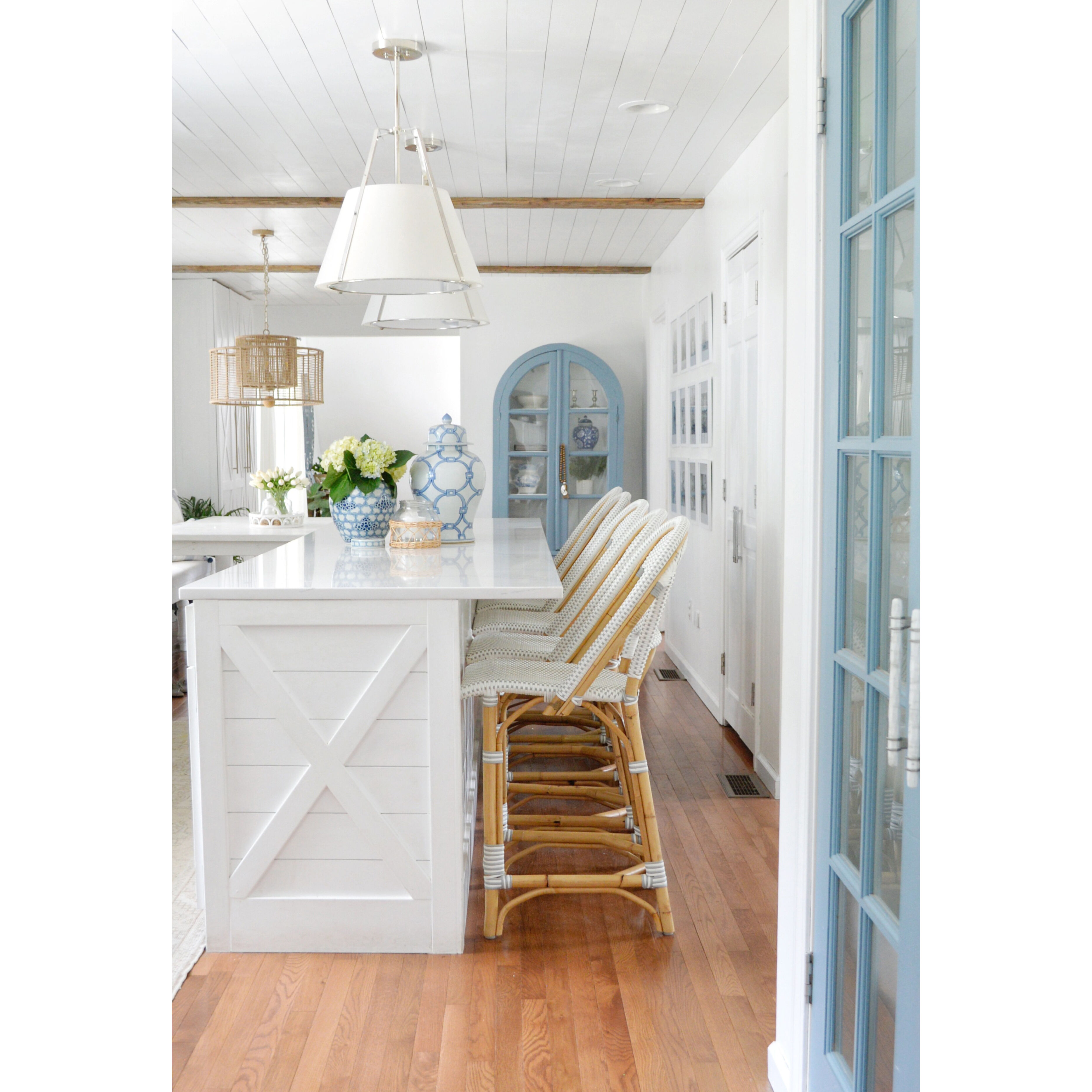 Fulton Pendant Ceiling Light in Polished Nickel