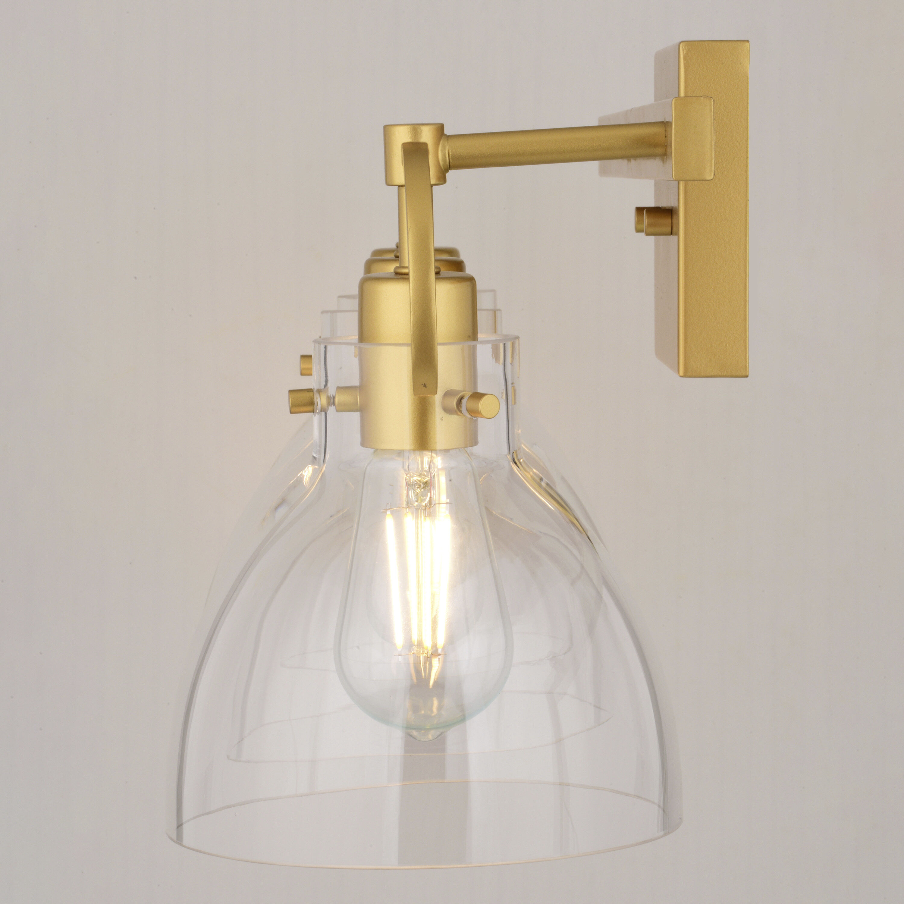 Ogden 3 Light 25.5 inch Gold Bathroom Vanity Wall Light