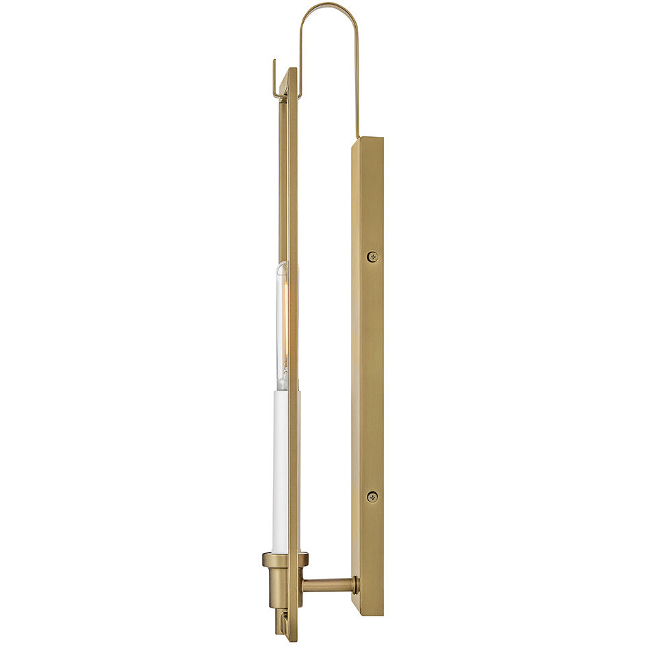 Stassi Sconce Wall Light in Lacquered Brass