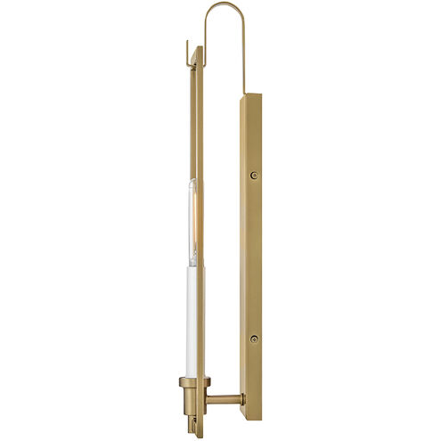 Stassi Sconce Wall Light in Lacquered Brass
