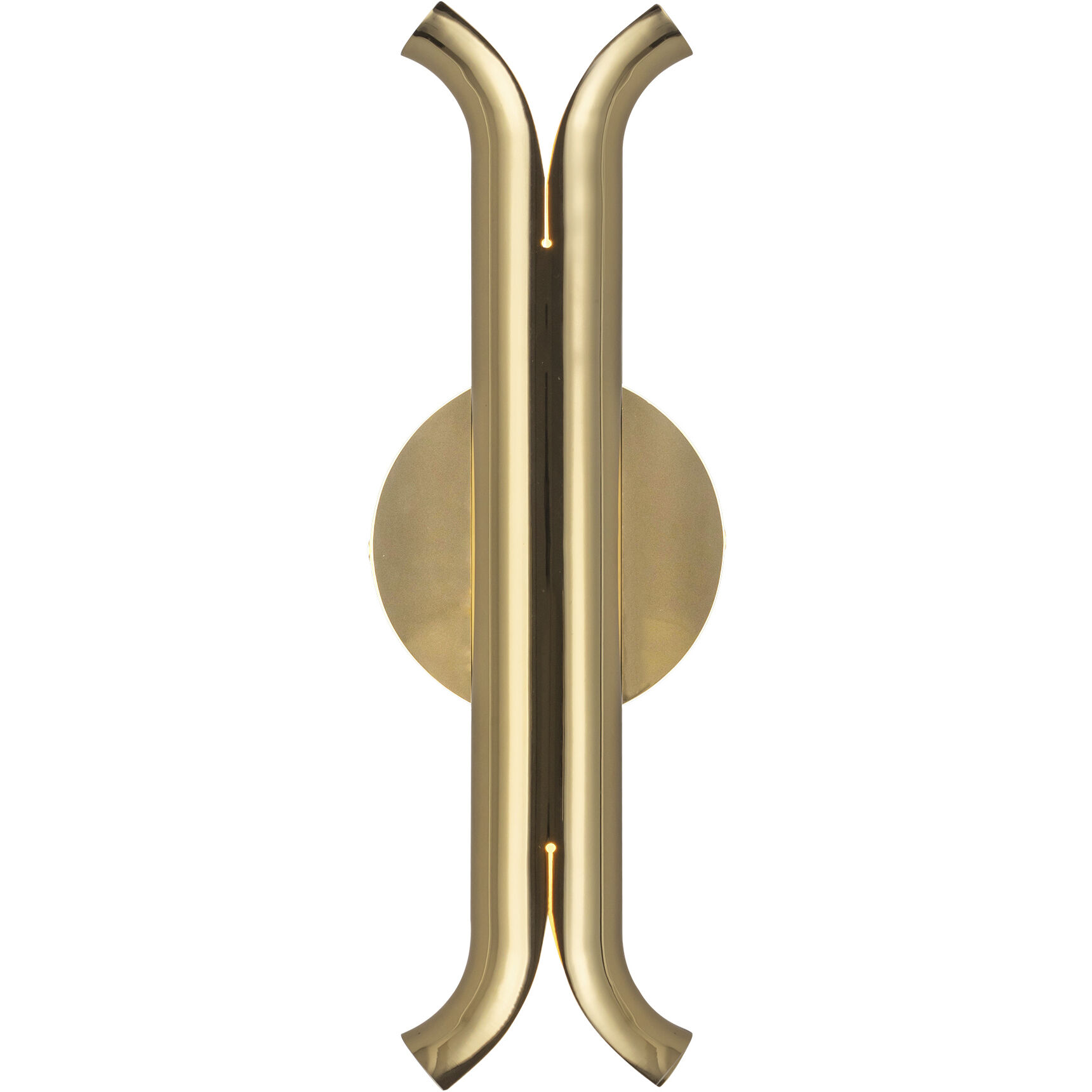 Husk Wall Sconce Wall Light in Metallic Brass