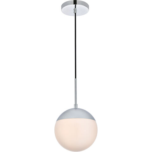 Eclipse 1 Light 8 inch Chrome Pendant Ceiling Light