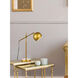 Forrester 17.1 inch 40 watt Brass Table Lamp Portable Light