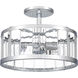 Lucia 3 Light 15 inch Polished Chrome Semi-Flush Mount Ceiling Light