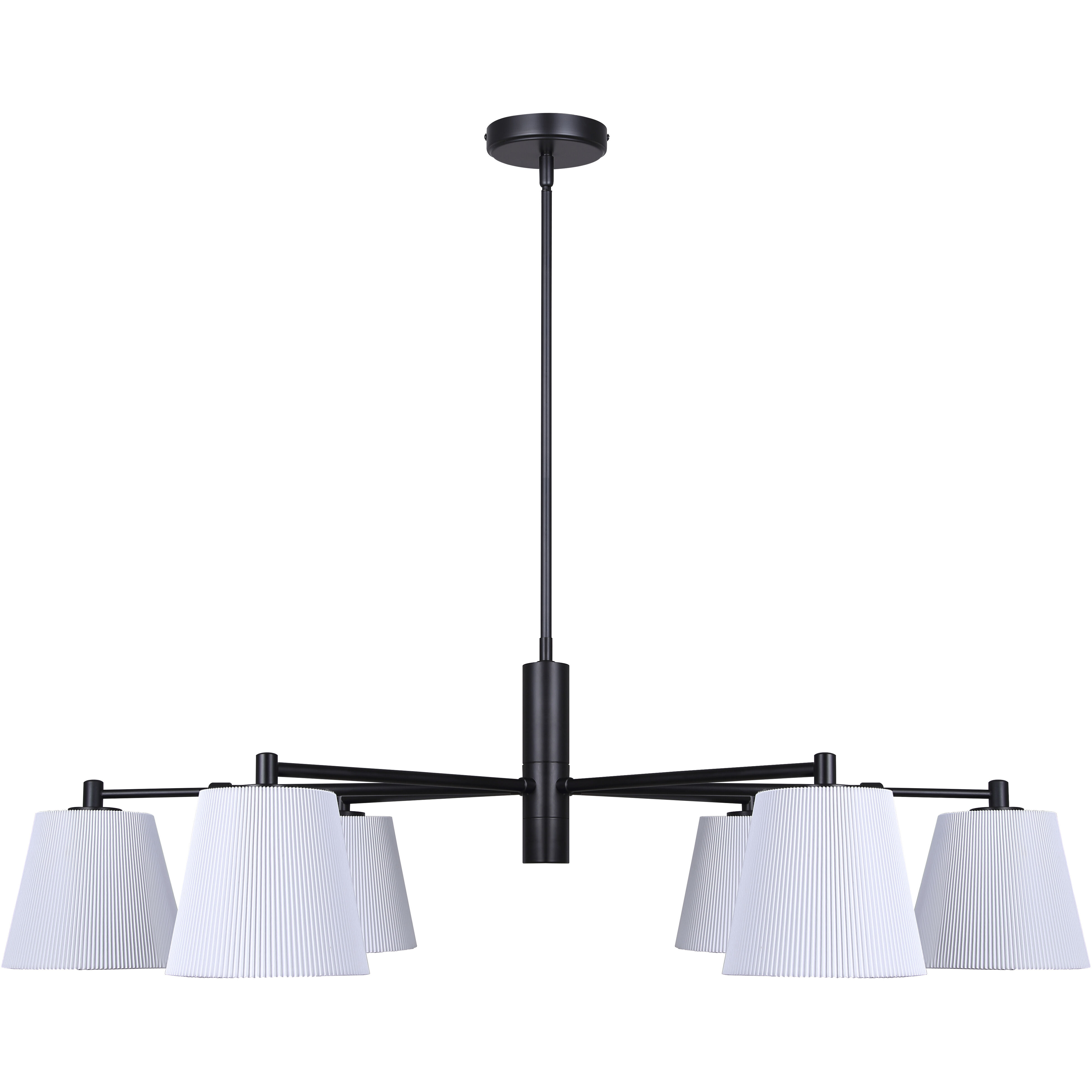 Aspen 6 Light 15.25 inch Black Chandelier Ceiling Light