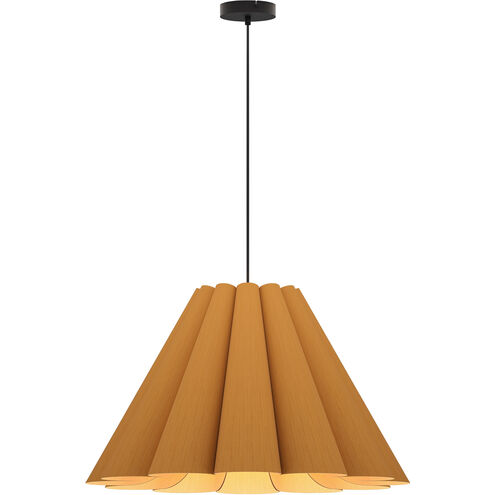 Lora 1 Light 27.5 inch Black Pendant Ceiling Light in Petribi/Ash, 28 in, WEP Collection