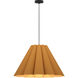 Lora 1 Light 28 inch Black Pendant Ceiling Light in Petribi/Ash, WEP Collection