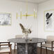 Copenhagen 5 Light 25 inch Satin Brass Chandelier Ceiling Light