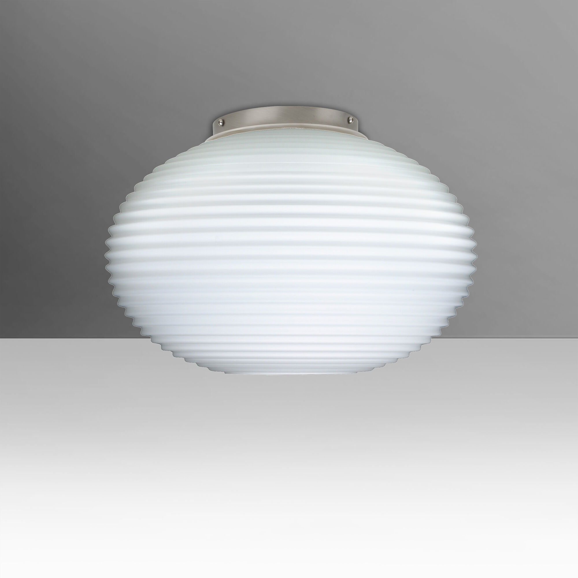 Pape 12 LED 11.75 inch Satin Nickel Semi-Flush Mount Ceiling Light