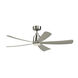 Kute LED Brushed Nickel Fan Light