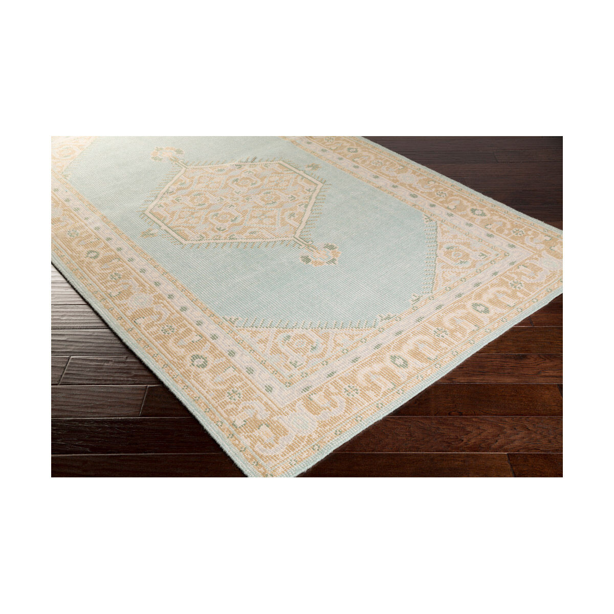 Zahra 102 X 66 inch Sage/Tan/Beige/Dark Green/Medium Gray Rugs, Wool