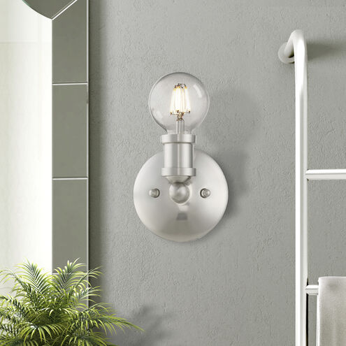 Lansdale 1 Light 5 inch Brushed Nickel Single Vanity Sconce Wall Light, Single