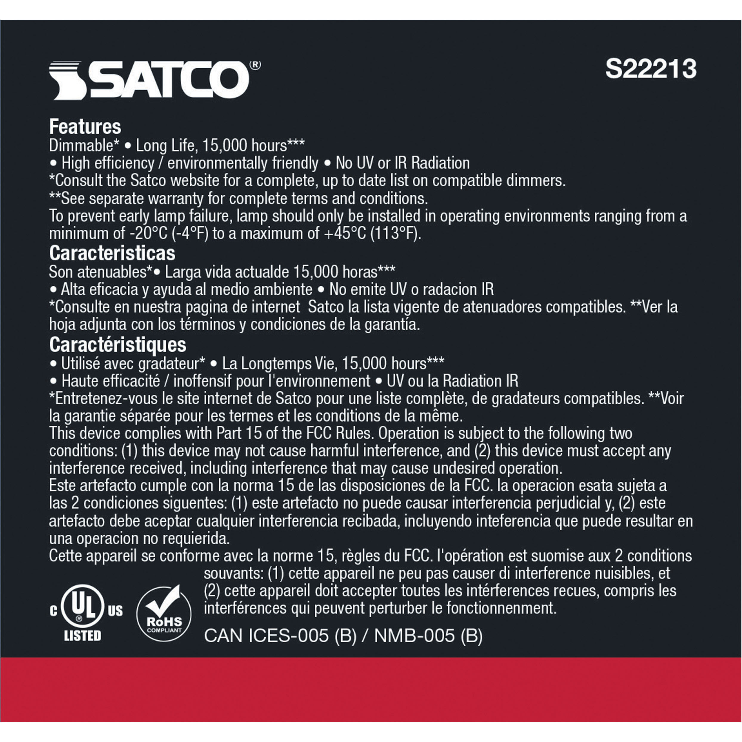 Lumos LED LED PAR Medium 8.50 watt Light Bulbs